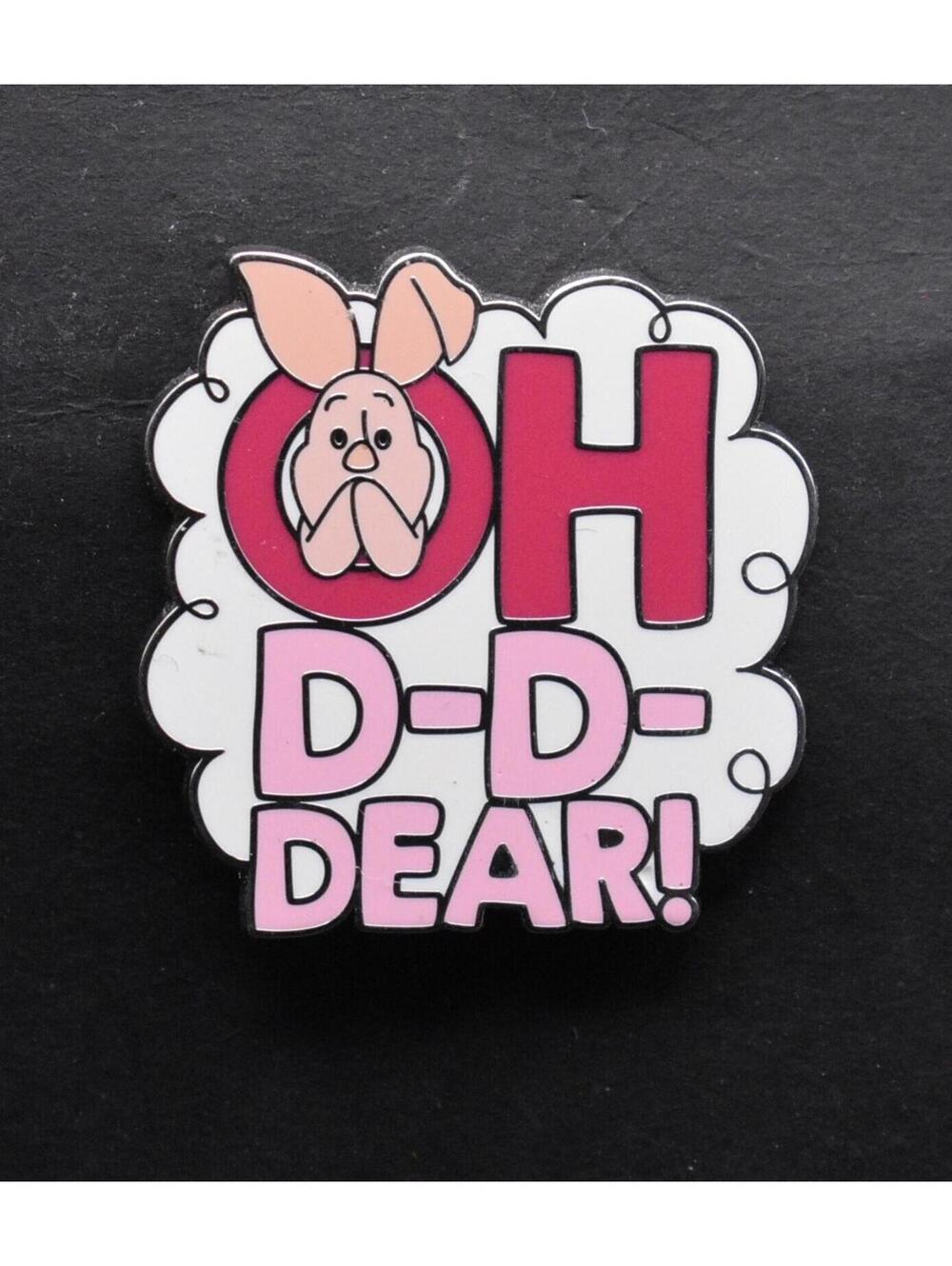 Disney Oh Dear D-D-Dear! Piglet Winnie The Pooh Mystery Pin (C5)